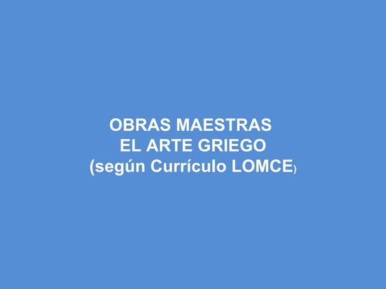 1 arte griego