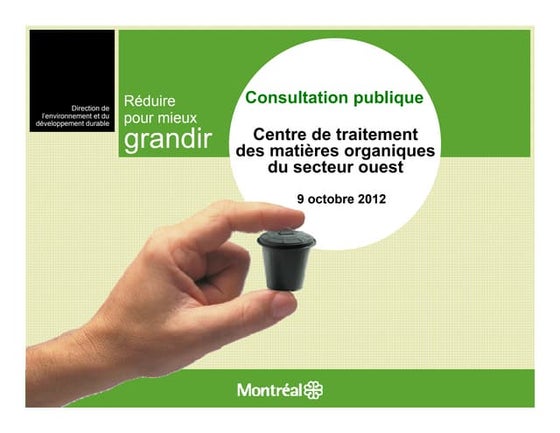 Centre de traitement des matières organiques du secteur ouest - Présentation ...