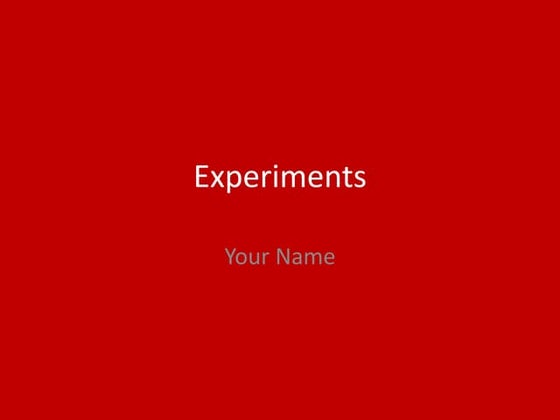 3. production experiments (fmp)