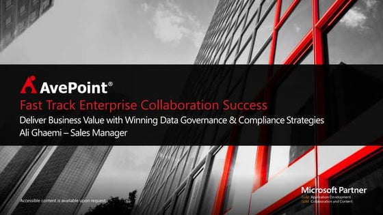 AvePoint Overview 14042016 with New Sig