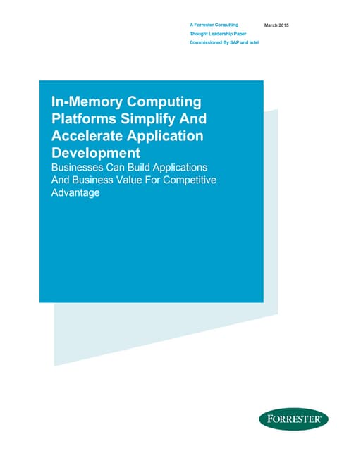 In-memory computing platform whitepaper