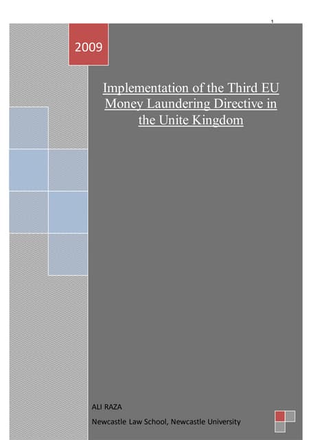 The 3rd Directive in the UK