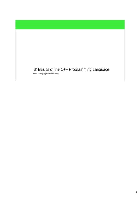(3) cpp procedural programming