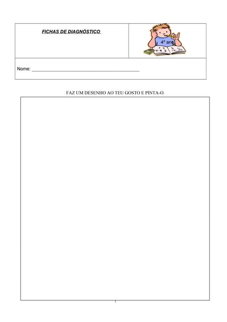 4.º ano testes diagnosticos