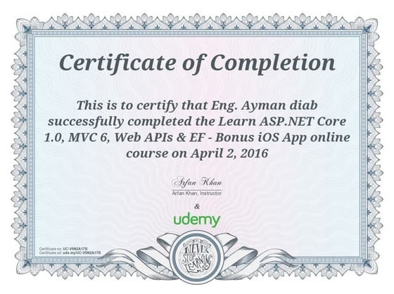 Learn ASP.NET Core 1.0, MVC 6, Web APIs & EF - Bonus iOS App