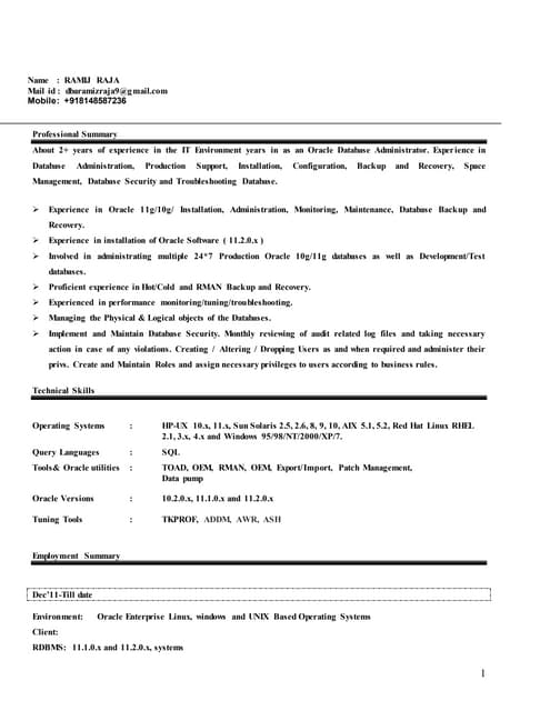 Ramij Raja CV