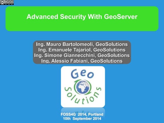 Advanced Security With GeoServer