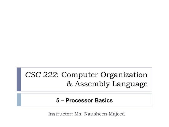 Processor Basics