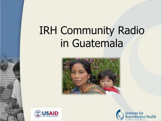 IRH Community Radio in Guatemala