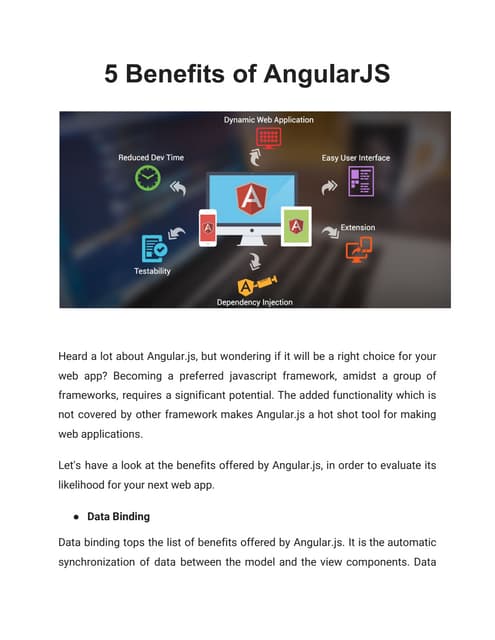 5 benefits of angular js