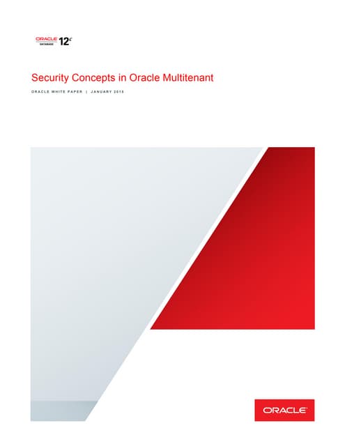 Security Multitenant