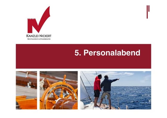 Präsentation zum 5. Personalabend