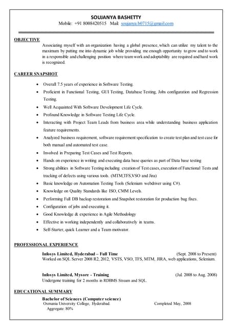 Soujanya_Functionaltesting_Resume