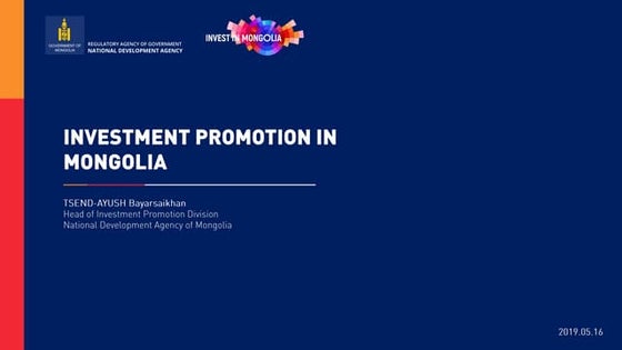 National Development Association of Mongolia presentation
