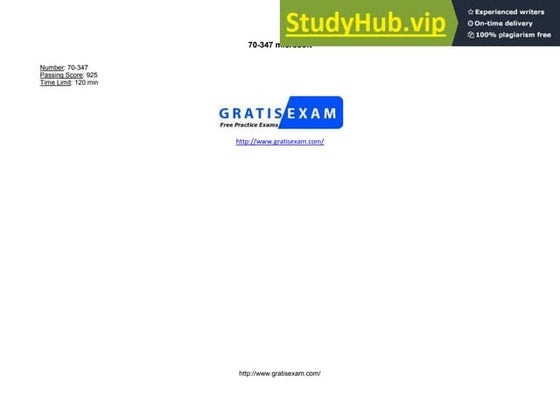 70-347 Microsoft