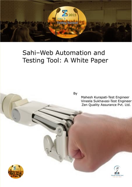 Sahi-Web Automation and Testing Tool