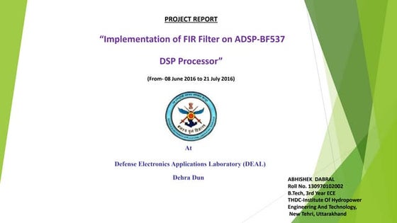 INDUSTRIAL TRAINING REPORT