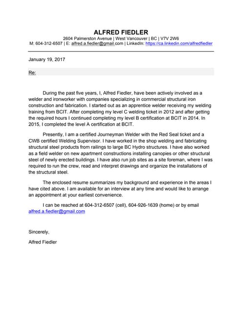 AF CV & Resume 2017