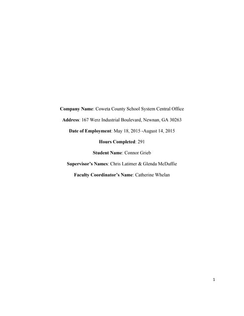 LinkedIn Intern Paper