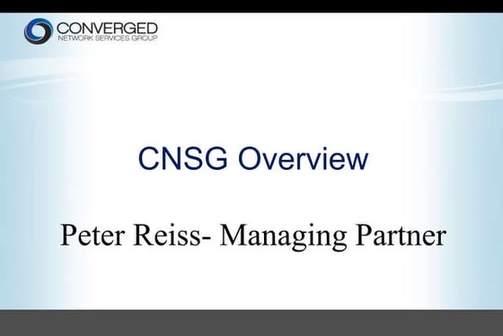 CNSG Overview Presentation 2015