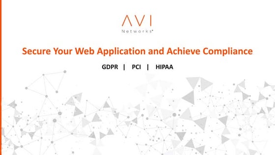 Secure Your Web Applications and Achieve Compliance 