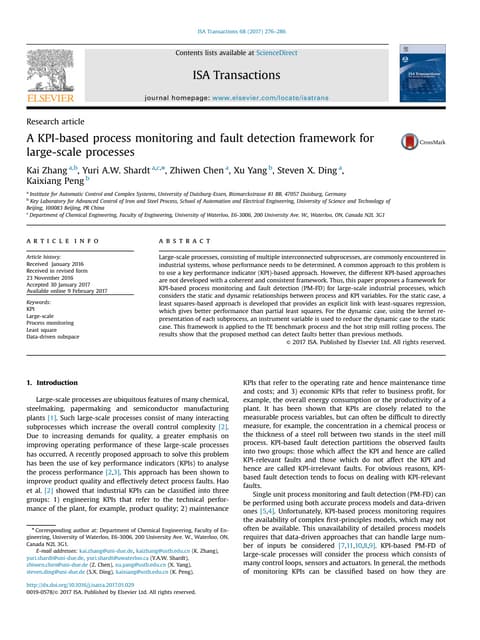 A KPI-based process monitoring and fault detection framework for large-scale ...