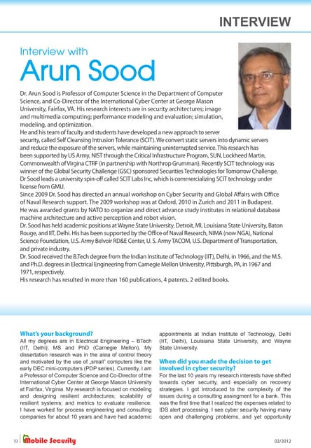 Hakin9 interview w Prof Sood