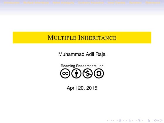 Multiple Inheritance
