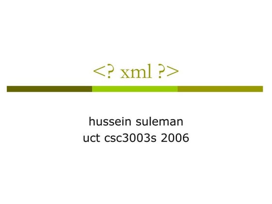 About XML