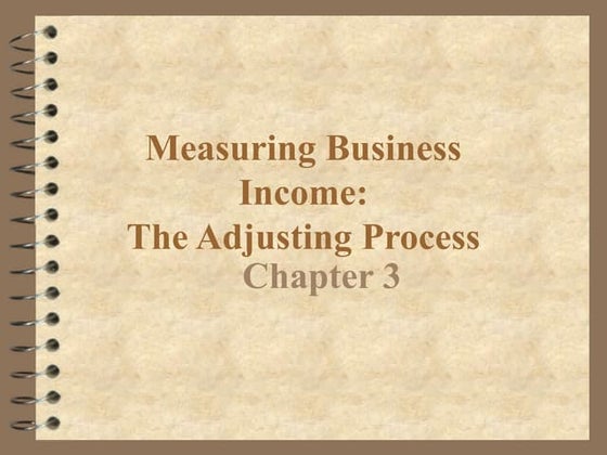 Chapter 3 - The Adjusting Process