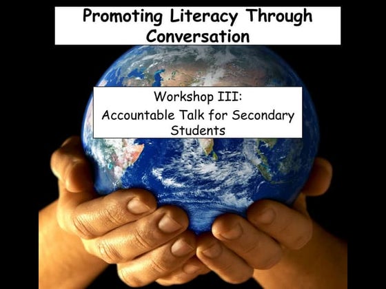 Accountable talk for secondary