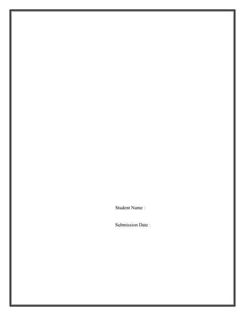 Accounting assignment