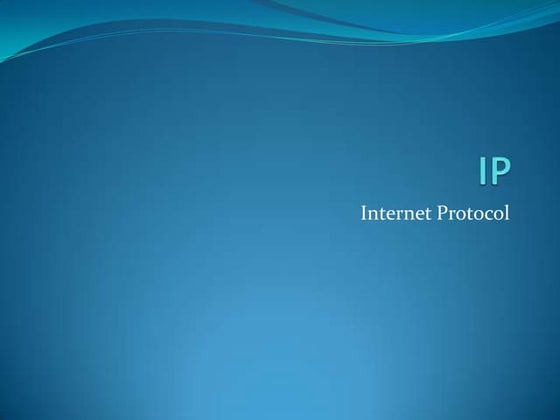 Introduction to IP