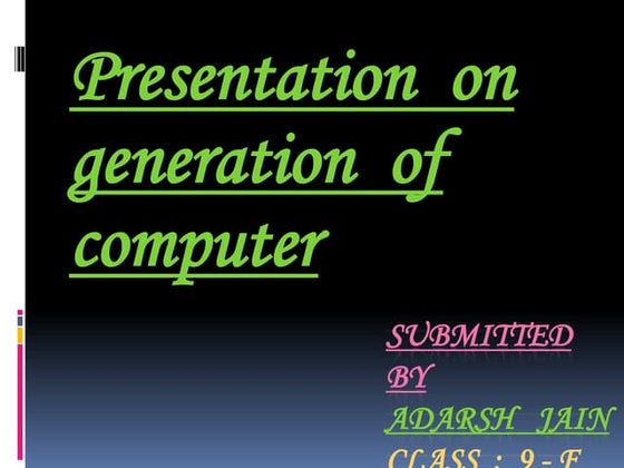computer history and latest technology
