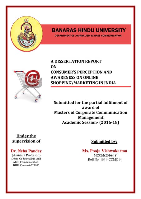 A dissertation report