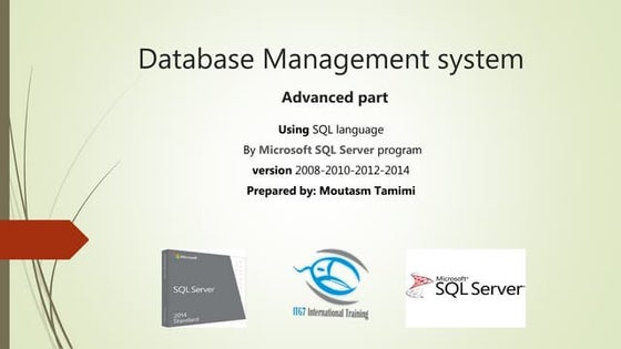 Database Management System - SQL Advanced Training