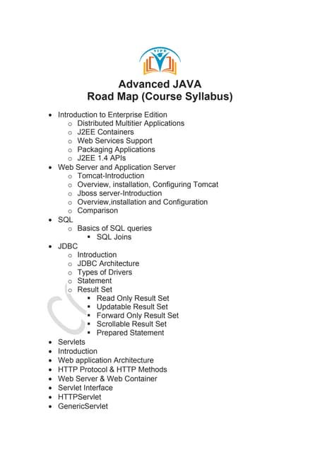 Advanced java course converted