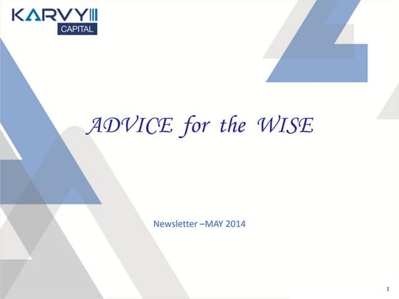 Advice For The Wise - May 