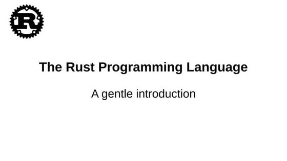 The Rust Programming Language