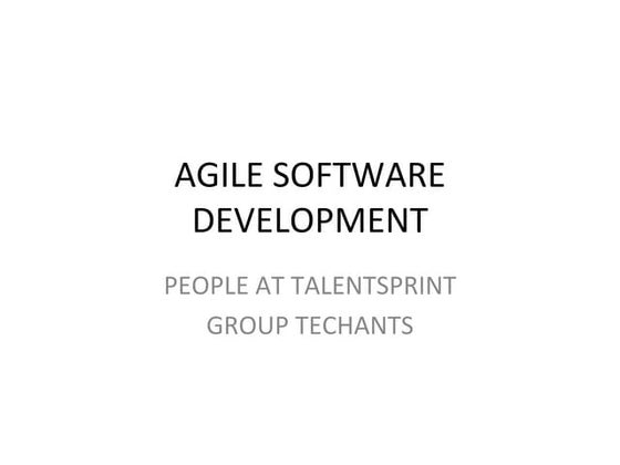 Agile Presentation