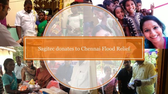 Sagitec donates to Chennai Flood Relief