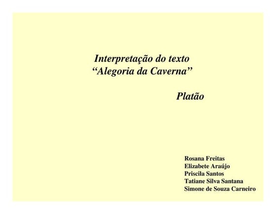 Alegoria da Caverna 17