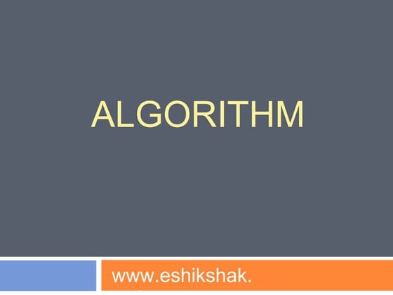 Algorithm