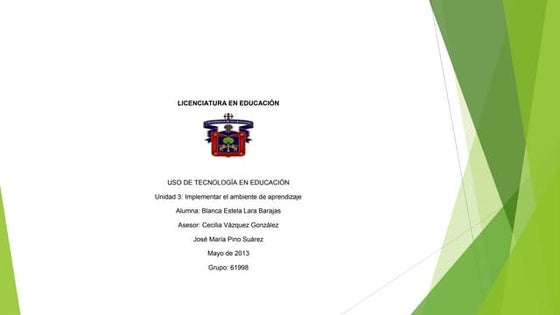 Ambiente de aprendizaje 