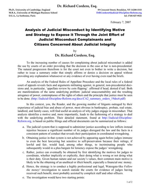 Citizens Concerned About Judicial Integrity