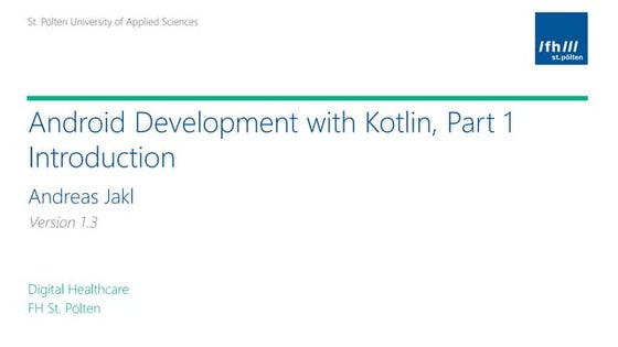 Android Development with Kotlin, Part 1 - Introduction