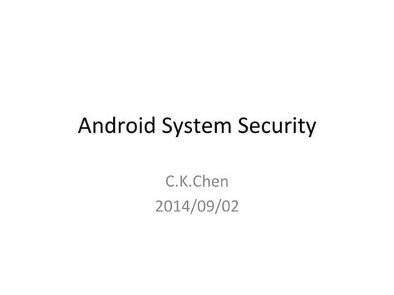 Android system security