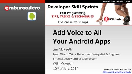 Android voice skill sprint
