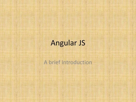 Angular js