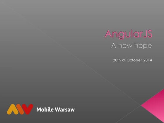 AngularJS Mobile Warsaw 20-10-2014